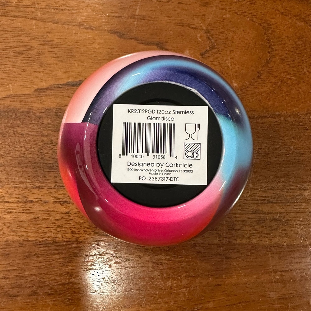 NIB Corkcicle x Karim Rashad Stemless 12 oz Wine Cup - Picture 4 of 8